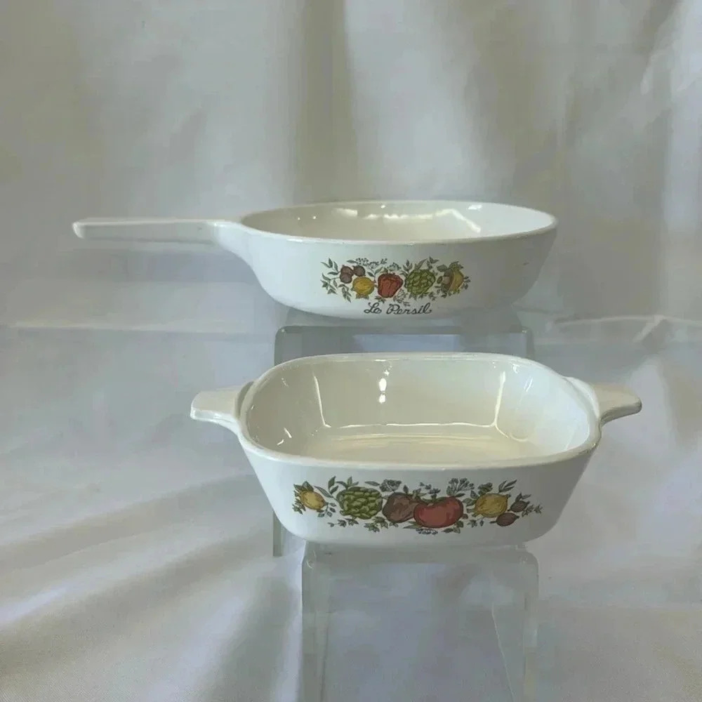 Vintage Corning Ware Le Persil Spice Of Life Bakeware Dishes P-83-B P-41-B